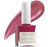 Dark Purple Nail Polish Plum Passion 8ml Vegan Nail Varnish - Quick Drying Long Lasting Chip Resistant Manicure, Low Chemical Formula, PETA & Halal Certified, High Shine Finish, NailKind