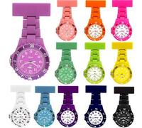 Dark Purple NY London Nurse/Paramedic/Medical Watch Fob Rubberised Stylish White Dial