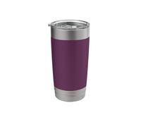 Dark Purple Plum Aubergine Deep Aesthetic Solid Color Stainless Steel Insulated Tumbler