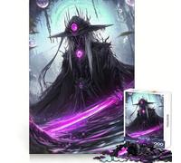 Dark Purple Samurai 1000 Piece Jigsaw Puzzle for Teenagers Logic Workout Pastime Game Home Play Unique Gift (38x26cm)