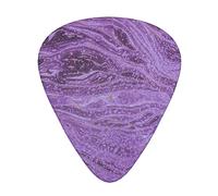 Dark purple texture marble Guitar Picks 12 Pcs Classical Triangle Guitar Plectrums Includes Thin, Medium & Heavy Gauges 3 Sizes for Bass Electric Acoustic Guitars Ukulele with Organizer Storage Box