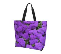 Dark Purple Texture Marble Print Large Women Tote Bag,Stylish Waterproof Ladies Shoulder Bag, Folding Beach Travel Bag for Work,Shopping