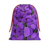 Dark Purple Texture Marble Ultra Soft Velvet Gift Bag, Stylish Design, Preferred For Holidays