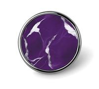 Dark Purple Texture Round Badge Cute Enamel Lapel Pin Brooches Button Pin Personalized Clothing Decoration Unisex Badge Holder Hats Bags Shirts Decor