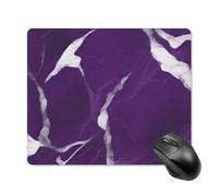 Dark Purple Texture Square Mouse Pad Portable Computer Mousepad with Non-Slip Rubber Base 18 * 22cm Ultra-Thin Gaming Mouse Mat for Computer Laptop Office Desk Accessories