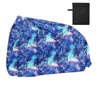 Dark Purple Towns and Trees Bike Covers Outdoor Waterproof Outdoor Rain Cover Bikes Storage