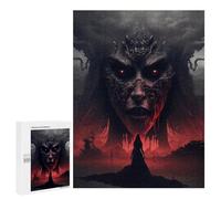 Dark Queen's Dominion: Home Décor Activity, 500 PCS Decorative Jigsaw for Grown-Ups - for Quiet Evenings And Focused Play