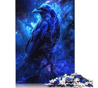Dark Raven in Forest Puzzles for Adults 1000 Puzzles Wood Puzzle Jigsaws for Adults Teenagers Teenager Man Woman Gift 1000pcs (75x50cm)