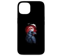 Dark Raven Under Red Haunted Forest Case for iPhone 13