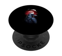Dark Raven Under Red Haunted Forest PopSockets Adhesive PopGrip