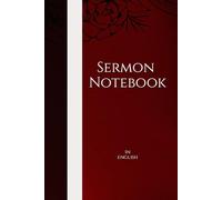 Dark Red - Christian Sermon Notebook: In English