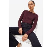 Dark Red Geo Print Modal Blend Long Sleeve Top 6