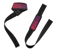 Dark Red Gradient Wrist Bands 66cm Neoprene Padded Wrist Bands Gym For Weight Lifting, Gym, Deadlift, Workout
