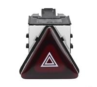 Dark Red Hazard Flash Switch Button Black Plastic for Golf GTI MK5 2007-2010 Compatible with OEM 1K0953509A 18G953509 Car Interior Control