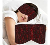 Dark Red Leopard Animal Print, Sleep Mask for Home Travel, Full Eye Covers Light Blocking Eye Mask Sleep Eye and Ear Muffs