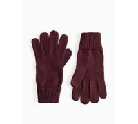 Dark Red Touchscreen Knitted Gloves S/M
