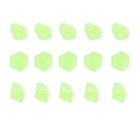 Dark Resin Decorative Stones 400 Pcs Glow Diamond Shaped | Light Green Luminous Gravel, Safe for Tanks, Flower Pots, Water Gardens, Art Projects