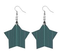 Dark Retro Minimalist Pattern Wooden Earrings for Women, Vintage Elegant Wood Jewelry, Lightweight Earrings for Wedding, Party, Everyday Jewelry Gift, Love, Wood, wood