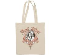 Dark Rider Undead Knight Pink Graphic Natural Cotton Tote Bag White