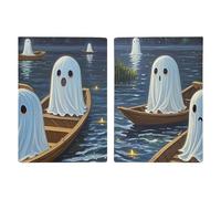 Dark River Surface Passport Holder with Card And Ticket Slot, PU Leather Passport Case Easy Access, Travel Essentials Document Organizer Waterproof Travel Wallet for Men Women