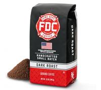 Dark Roast Coffee | Ground Coffee, 12 Ounce Bag | Made by Fire Department Coffee