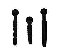 Dark Rods 3 Piece Silicone Penis Plug Set