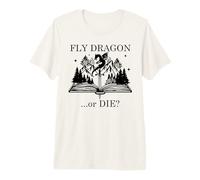 Dark Romance Book Dragon Fly Dragon or Die in My Fantasy Era Premium T-Shirt