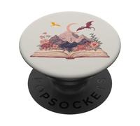 Dark Romance Book Dragon Romantasy Reader Bookworm Bookish PopSockets Adhesive PopGrip