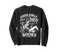 Dark Romance Book Lover Gothic Reading Vintage Illustration Sweatshirt