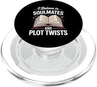 Dark Romance Book Men Women Believe Soulmates Plot Twists PopSockets PopGrip for MagSafe