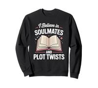 Dark Romance Book Men Women Believe Soulmates Plot Twists Sweatshirt