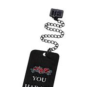 Dark Romance Bookmark Gothic Aesthetic Book Marker for - Handmade Skull and Rose Pattern Bookmark Novel Reader - Adult Writers Lovers I Read