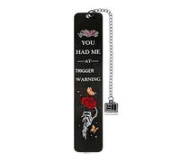 Dark Romance Bookmarks Gifts - Funny Bookmarks for Reading Women, Spicy Gothic Gag Book Marks for Book Lovers, Halloween Thanksgiving Christmas Birthday Gifts for Friends Reader