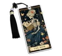 Dark Romance Bookmarks Horror Skeleton Bookmark for Women Mom Spooky Gothic Book Marks for Reading Women Bookish Gifts for Readers Book Lovers Halloween Boo Basket Stocking Stuffers for Women