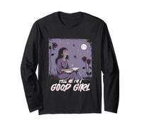 Dark Romance Booktok Tell Me I'm A Good Girl Long Sleeve T-Shirt