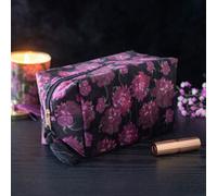 Dark Romance Floral Makeup Bag - Gothic Travel & Daily Organizer