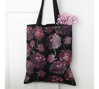Dark Romance Floral Tote Bag - Gothic Rose Print, Spacious & Stylish