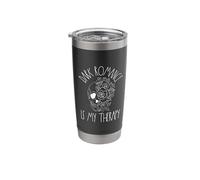 Dark Romance is My Therapy Book Lover Merch Trigger Warning Stainless Steel Insulated Tumbler