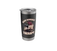 Dark Romance is My Therapy Bookish Merch No Trigger Warning Stainless Steel Insulated Tumbler