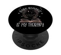 Dark Romance Is My Therapy Bookish Merch Trigger Warning PopSockets Adhesive PopGrip