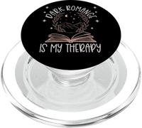 Dark Romance Is My Therapy Bookish Merch Trigger Warning PopSockets PopGrip for MagSafe