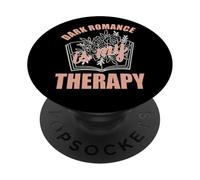 Dark Romance Is My Therapy Bookish Women Trigger Warning PopSockets Adhesive PopGrip