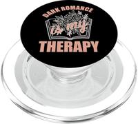 Dark Romance Is My Therapy Bookish Women Trigger Warning PopSockets PopGrip for MagSafe