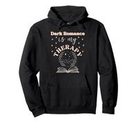 Dark Romance Is My Therapy Spicy Book Merch Trigger Warning Pullover Hoodie