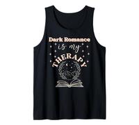 Dark Romance is My Therapy Spicy Book Merch Trigger Warning Tank Top