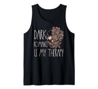 Dark Romance is My Therapy Spicy Bookish Merch No Triggers Tank Top