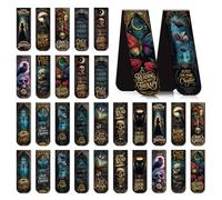 Dark Romance Magnetic Bookmark Gifts - Cosmisun 30 Pcs Romance Bookish Magnetic Bookmarks Gothic Skull Butterfly Book Marks Page Magnets Marker Clip for Women Book Lovers Students Teacher Reading Gift
