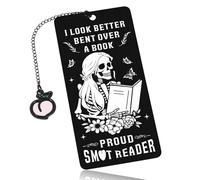 Dark Romance Merch for Adults Funny Bookmarks for Women Book Marks for Reading Women Book Lovers Halloween Bookmarks Boo Basket Stuffers Spicy Smutty Bookish Gifts Metal Reading Accessories