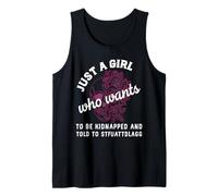 Dark Romance Merch Kidnapped STFUATTDLAGG Girl Dirty Books Tank Top
