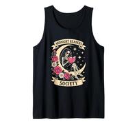 Dark Romance Midnight Readers Society Reading Skeleton Tank Top